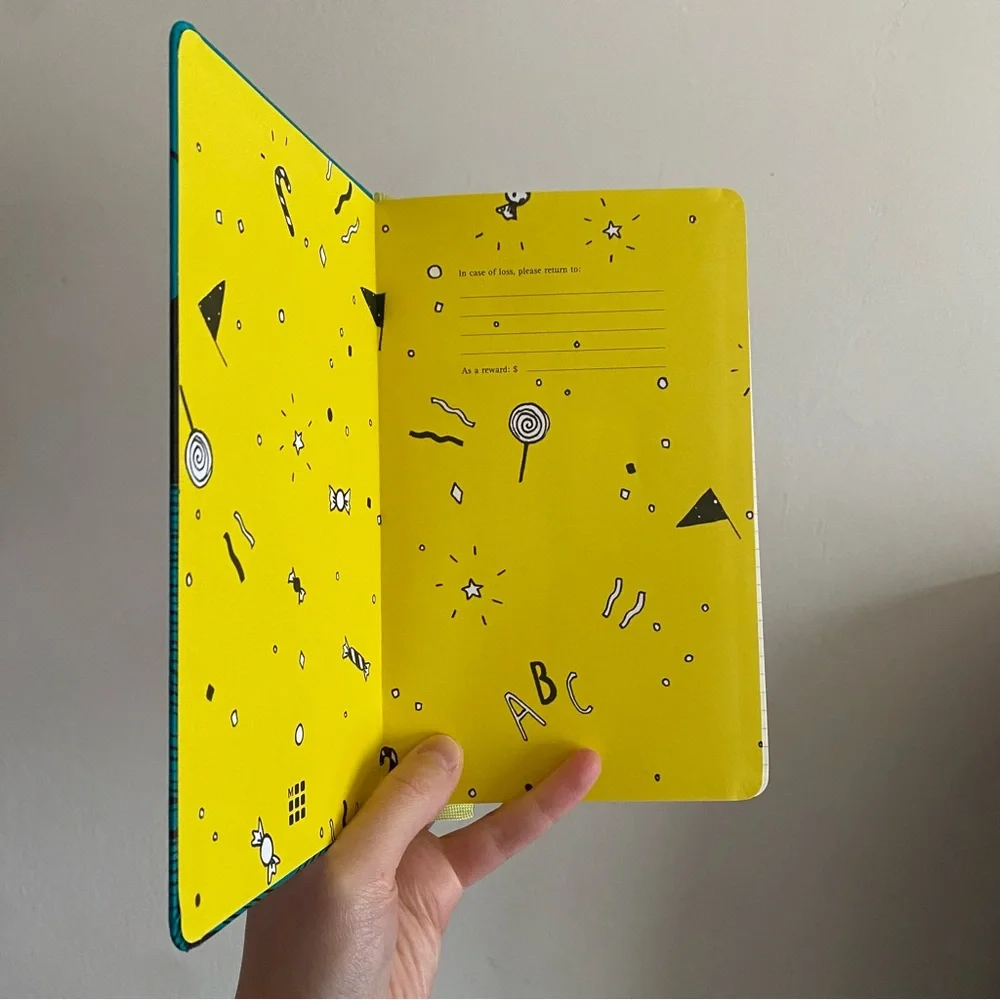 Moleskine Teal Pinocchio Cover Journal Notebook with Lined Pages
